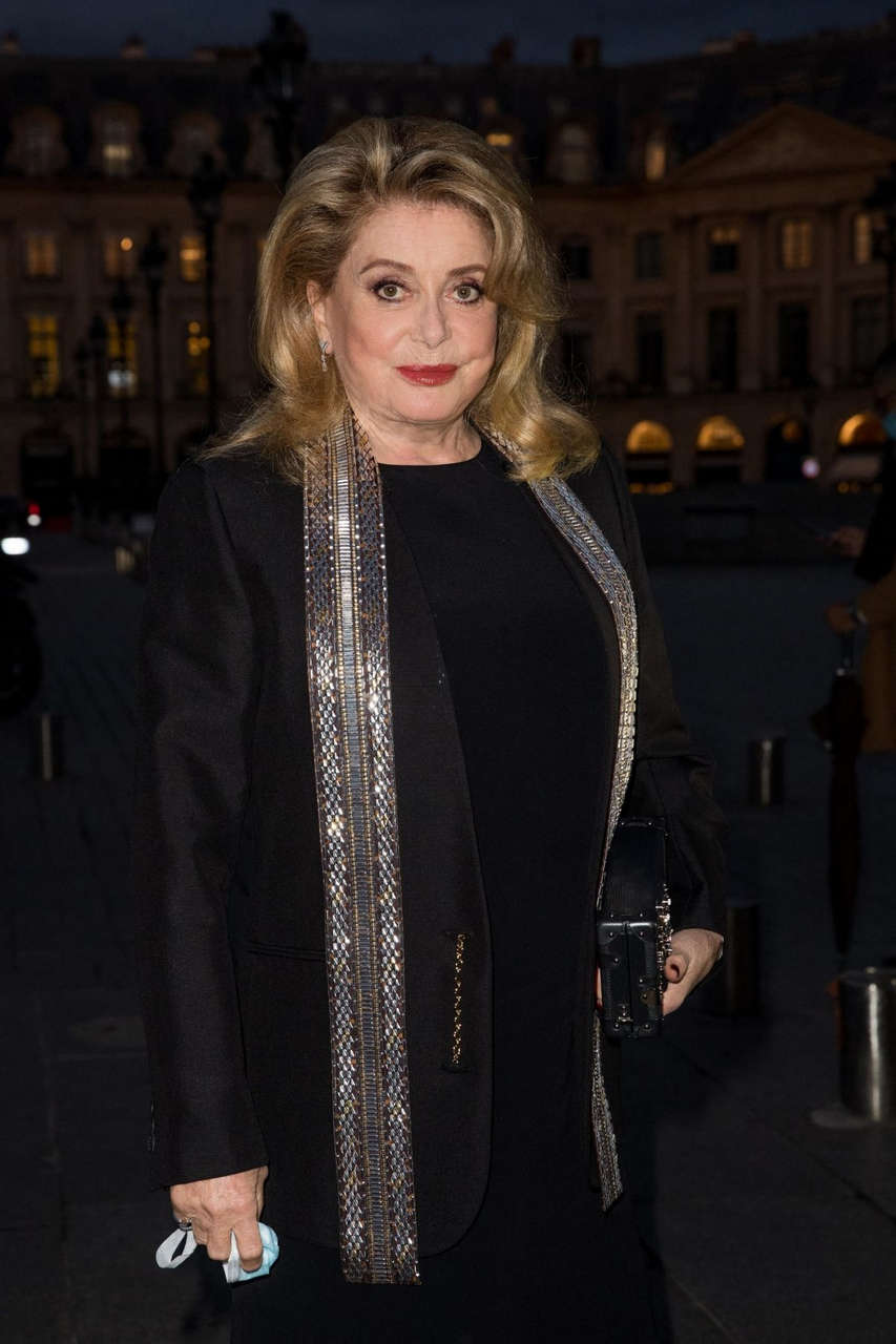 Catherine Deneuve Arrives Louis Vuitton Stellar Jewelry Launch Paris