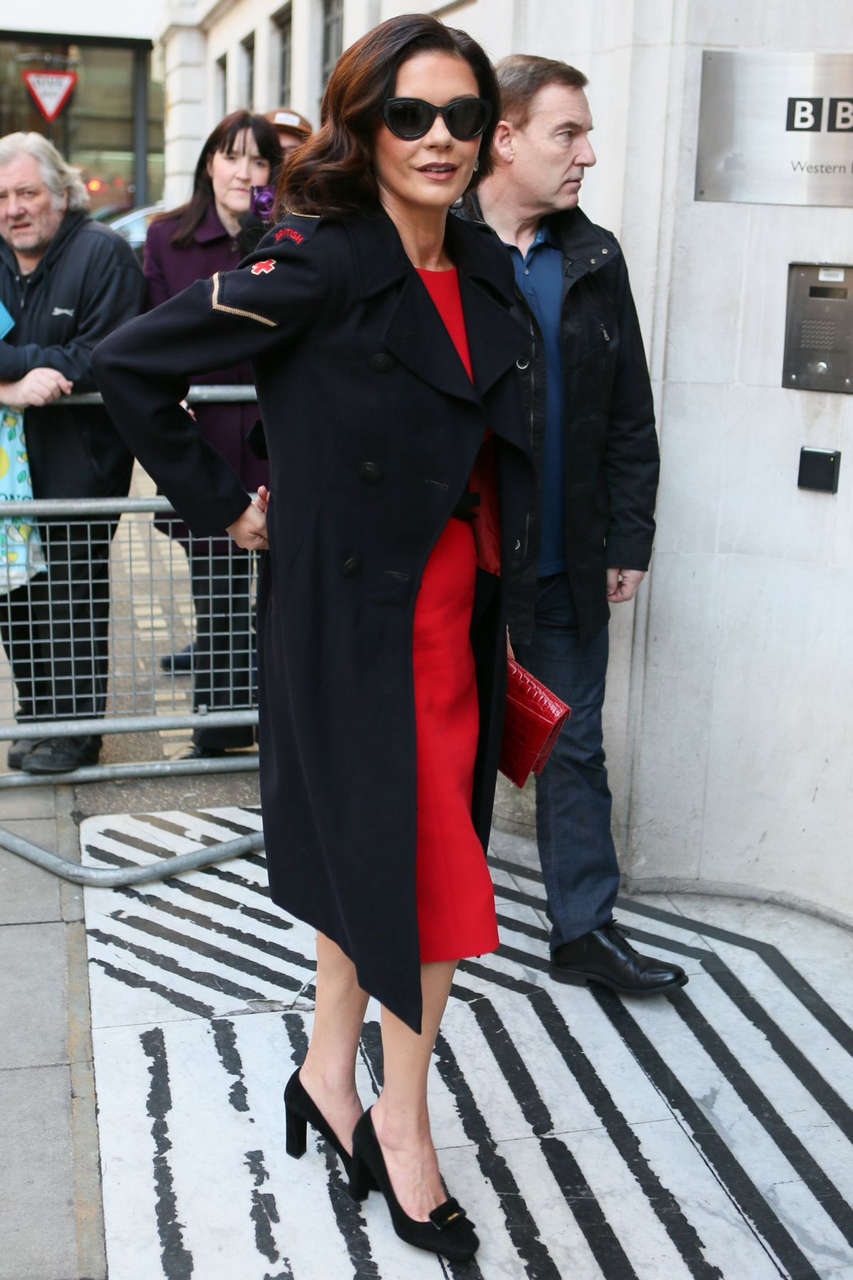 Catherine Zeta Jones Arrives Bbc Radio 2 London