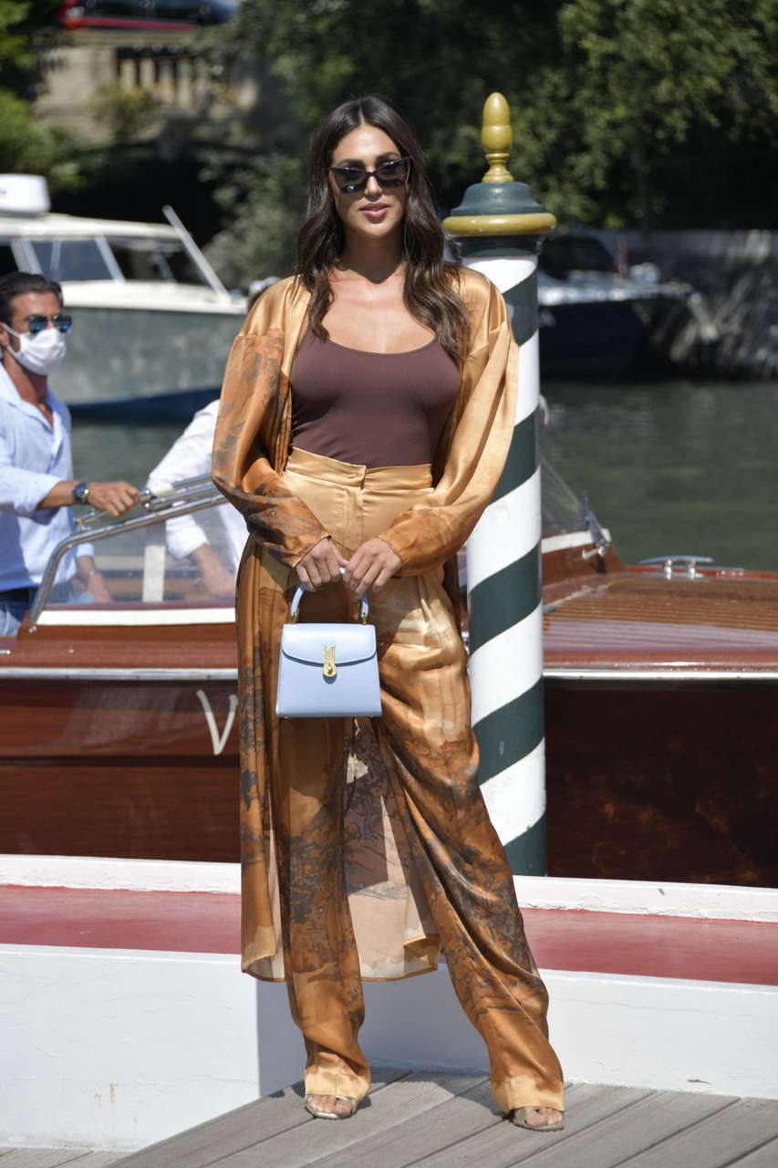 Cecilia Rodriguez Arrives Hotel Excelsior Venice