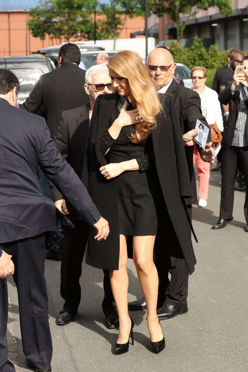 Celine Dion Arrives Studio 130 Paris