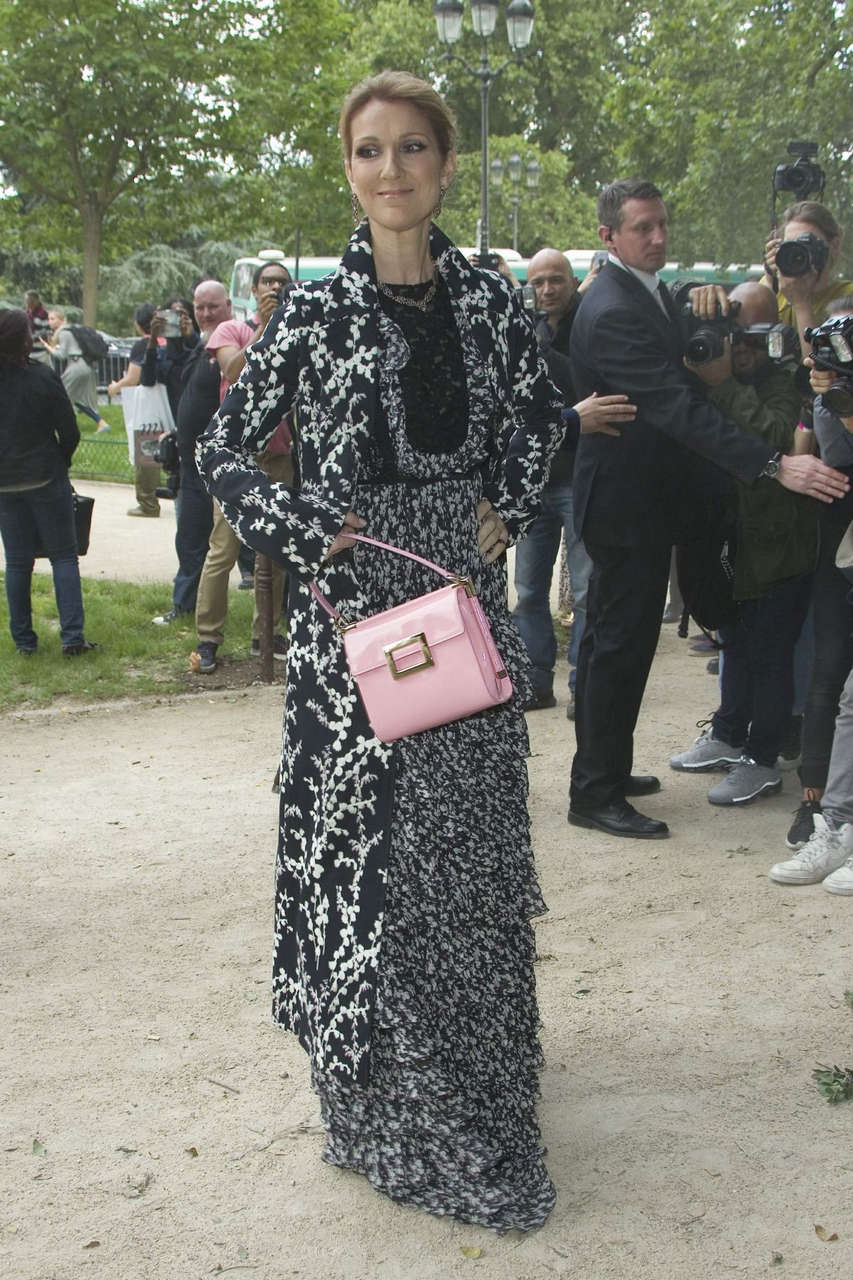Celine Dion Giambattista Valli Haute Couture Show Paris