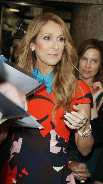 Celine Dion Leaves Today Show New York