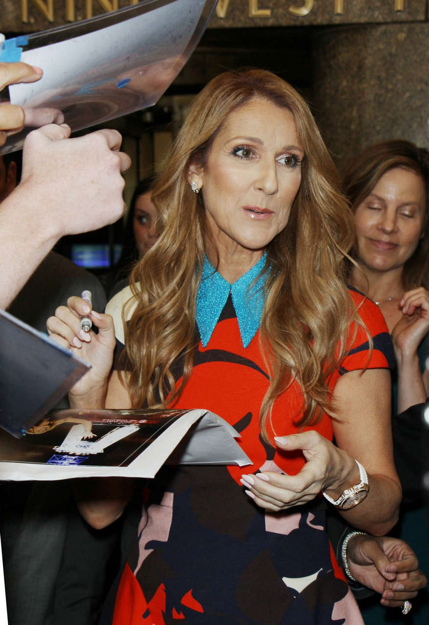 Celine Dion Leaves Today Show New York
