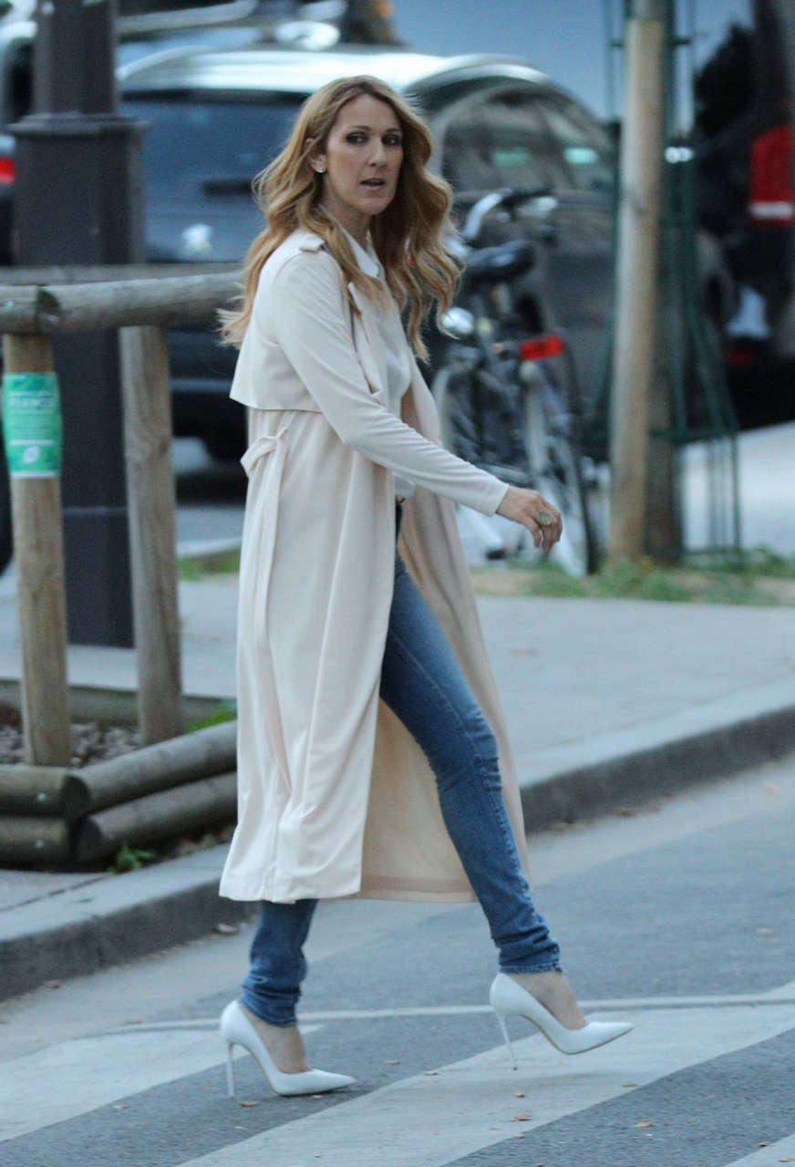 Celine Dion Out Avenue Kleber Paris