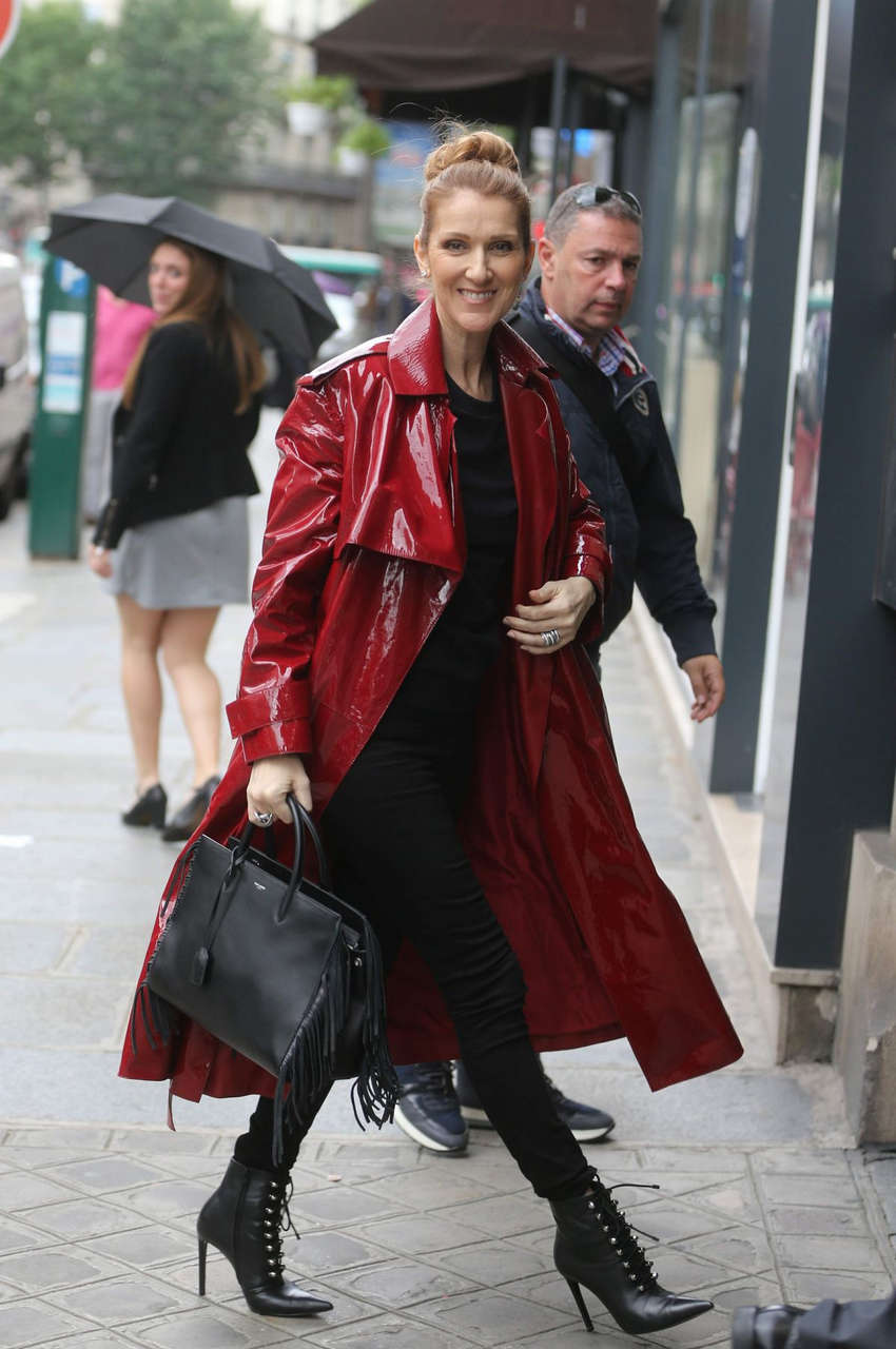 Celine Dion Out Shopping Paris