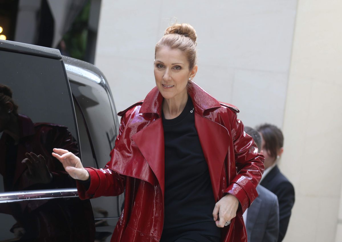 Celine Dion Out Shopping Paris
