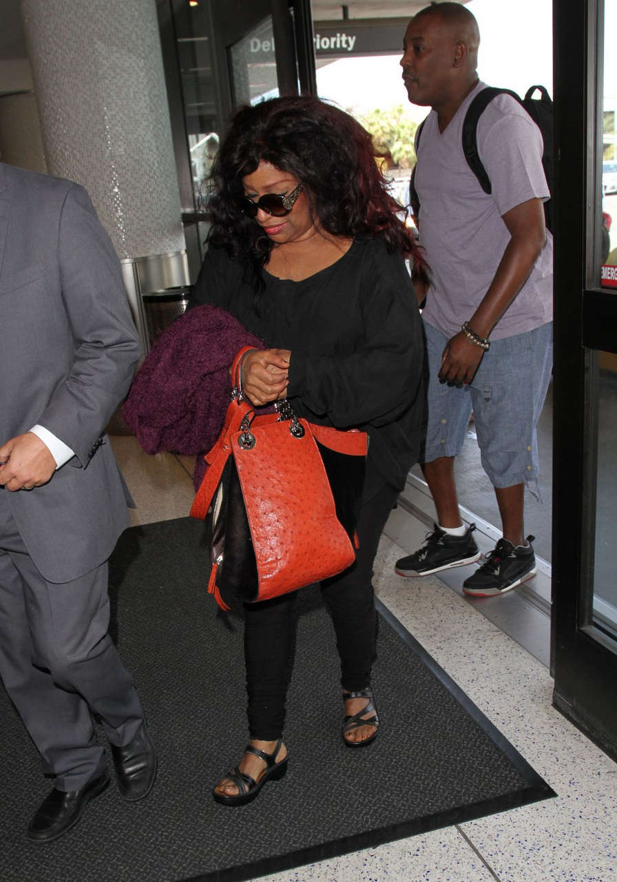 Chaka Khan Arrives Los Angeles International Airport