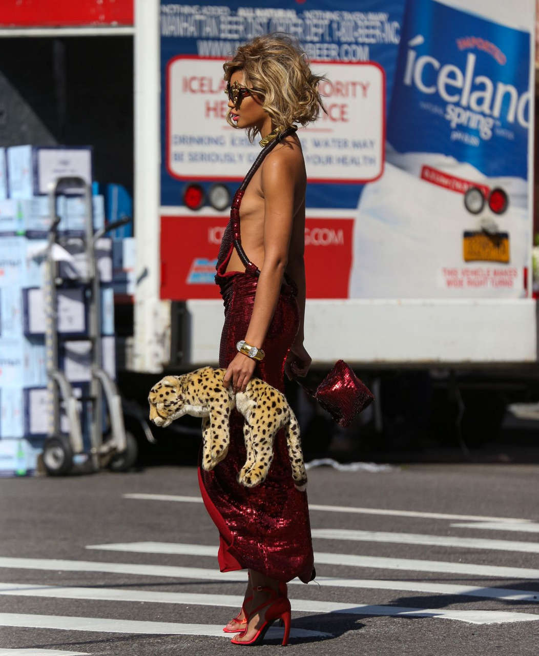 Chanel Iman Photoshoot Street New York