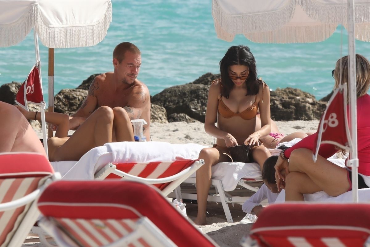 Chantel Jeffries Bikini On Beach Miami