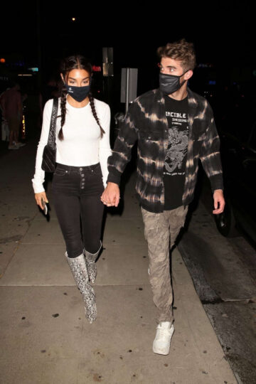 Chantel Jeffries Leaves Connie Teds Restaurant West Hollywood