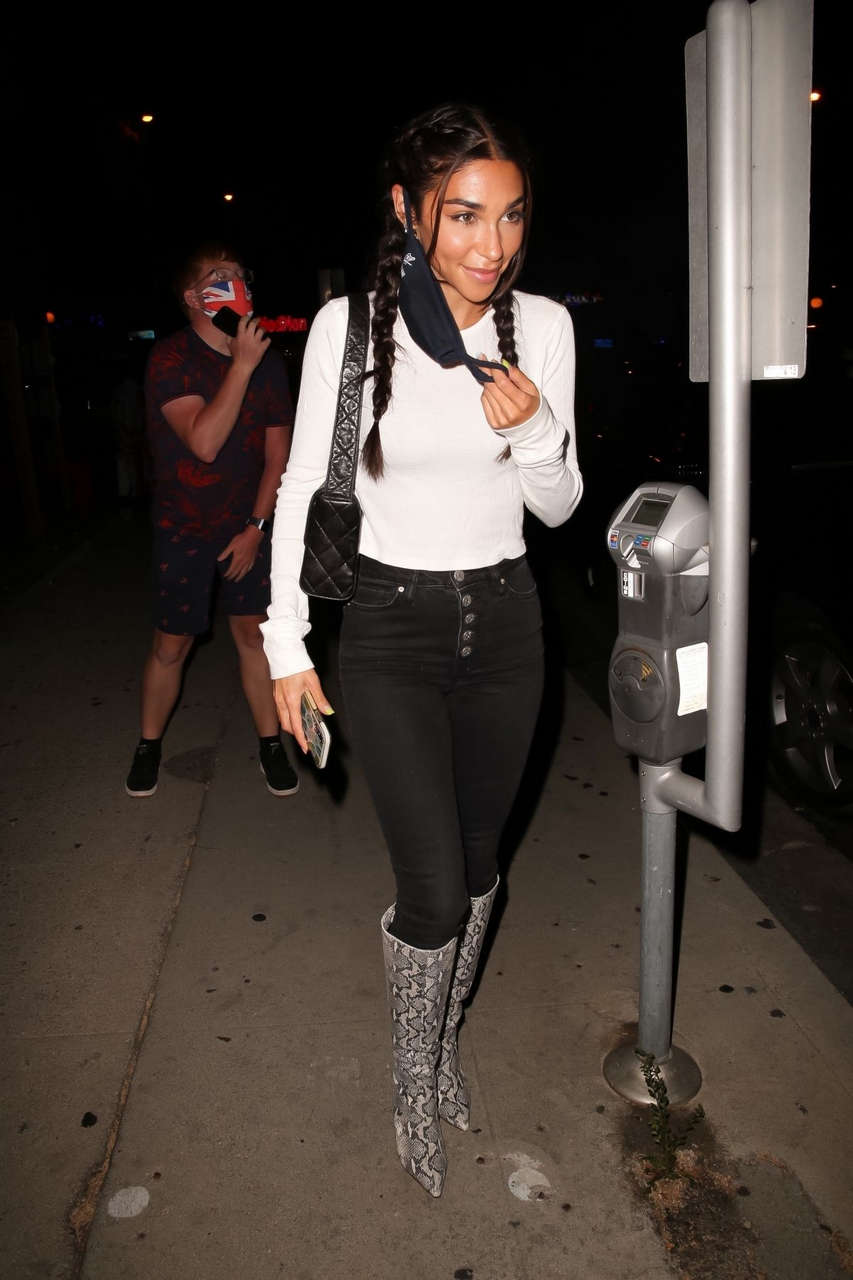 Chantel Jeffries Leaves Connie Teds Restaurant West Hollywood