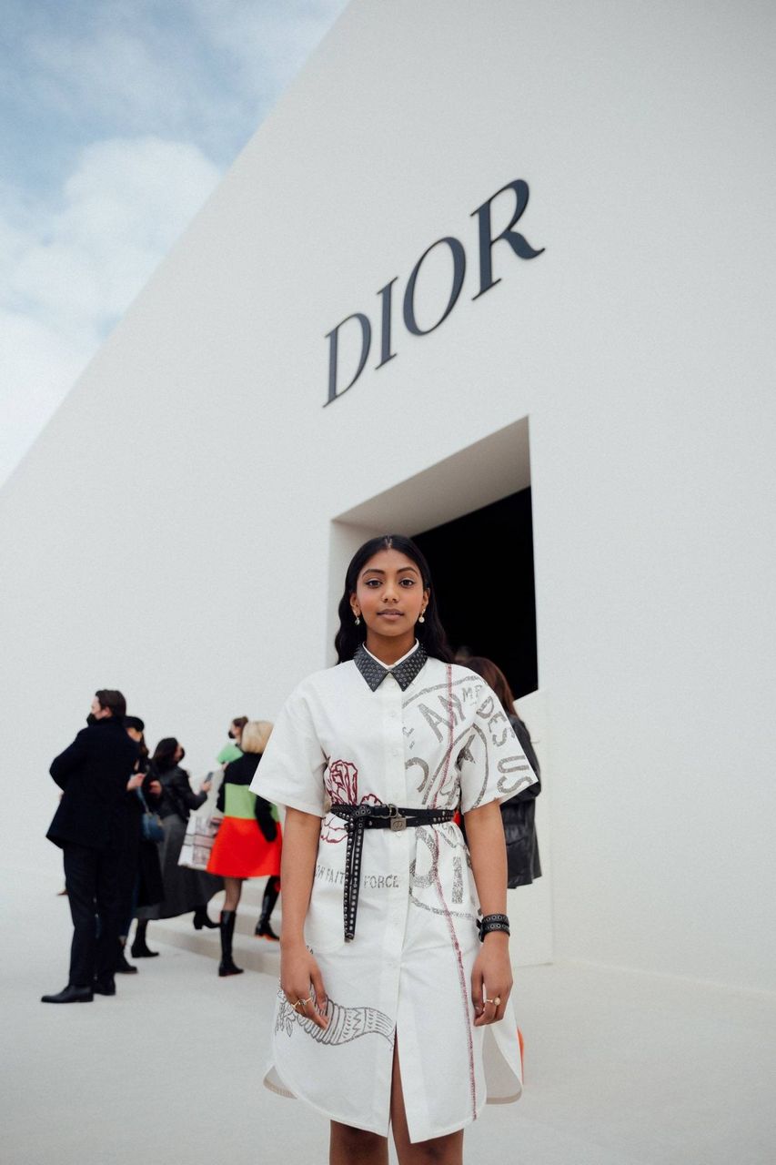 Charithra Chandran For Vogue Dior Fall 2022 Show March