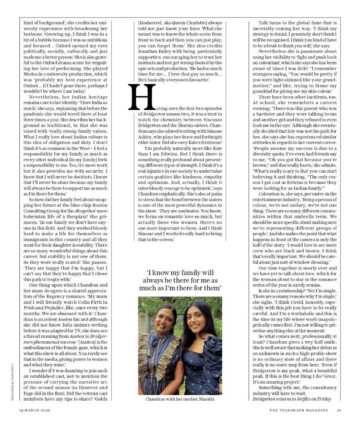 Charithra Chandran Telegraph Magazine March