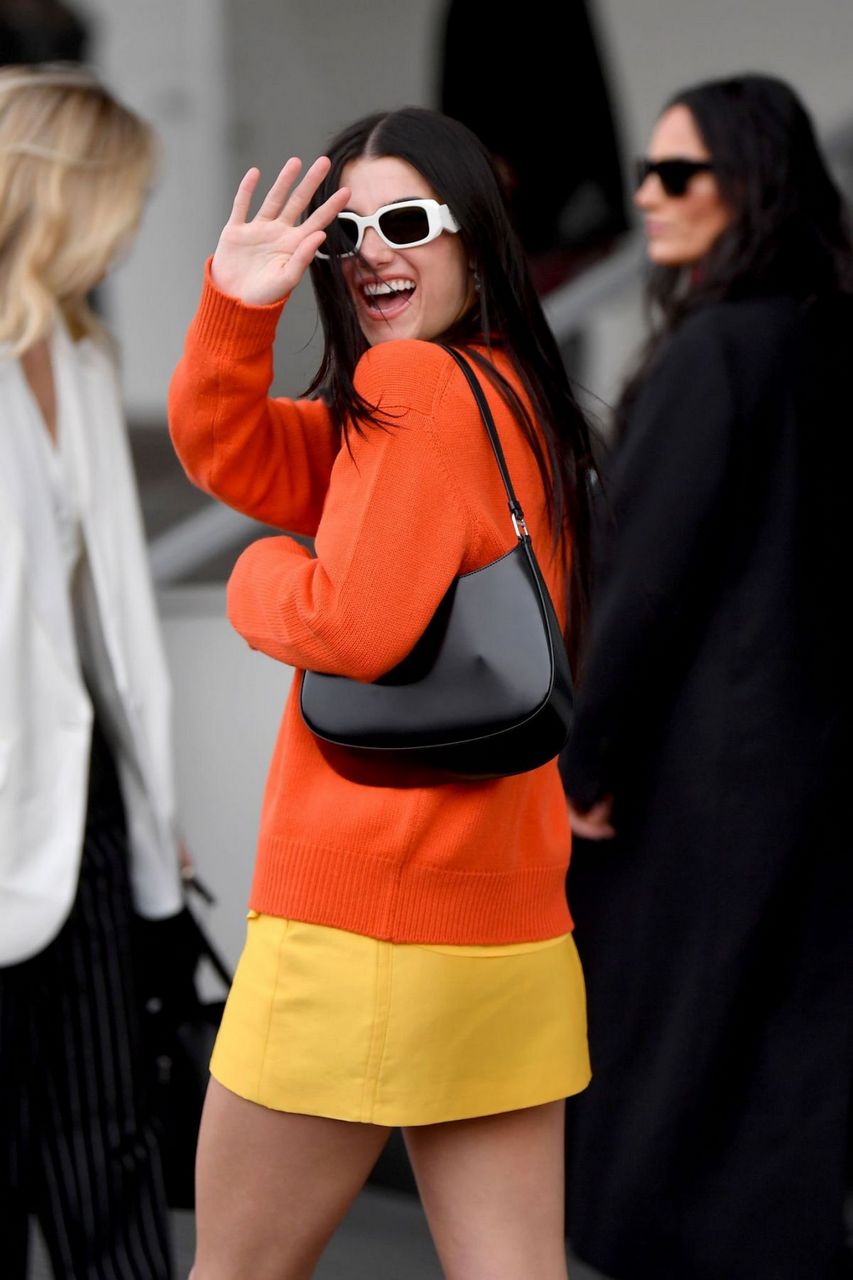Charli D Amelio Arrives Prada Fashion Show Milan