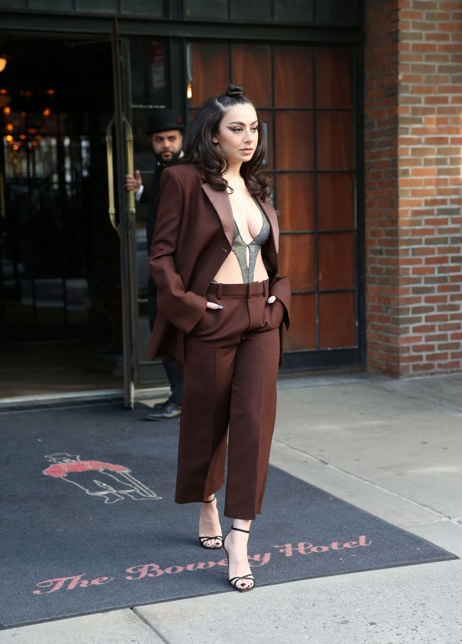 Charli Xc Leaves Bowery Hotel New York