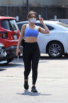 Charli Xcx Crop Top Leggings Arrives Gym Los Angeles