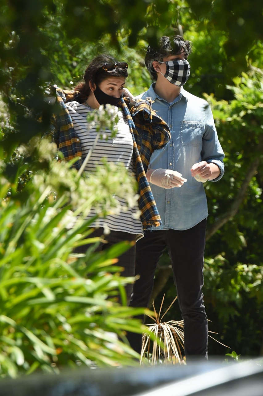 Charli Xcx Huck Kwong Wearing Masks Gloves Out Los Angeles