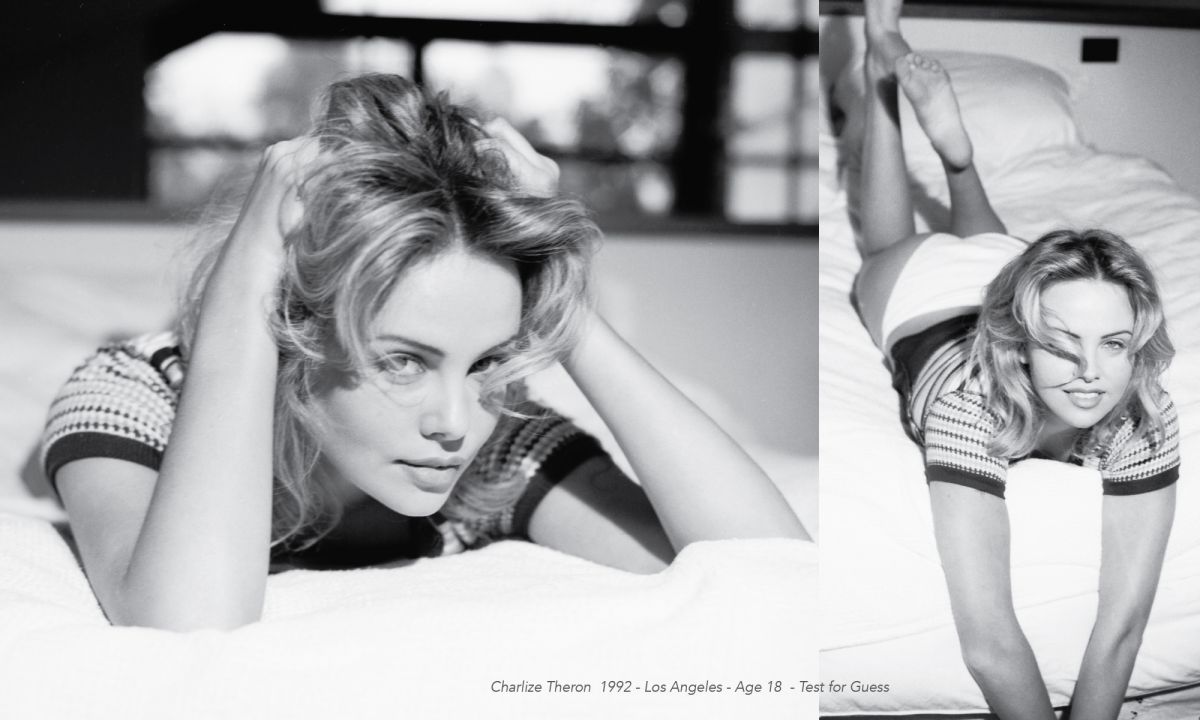 Charlize Theron 1992 Never Published Guess Shoot By Mark Humphrey