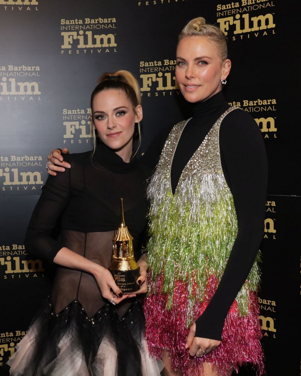 Charlize Theron And Kristen Stewart Santa Barbara International Film Festival