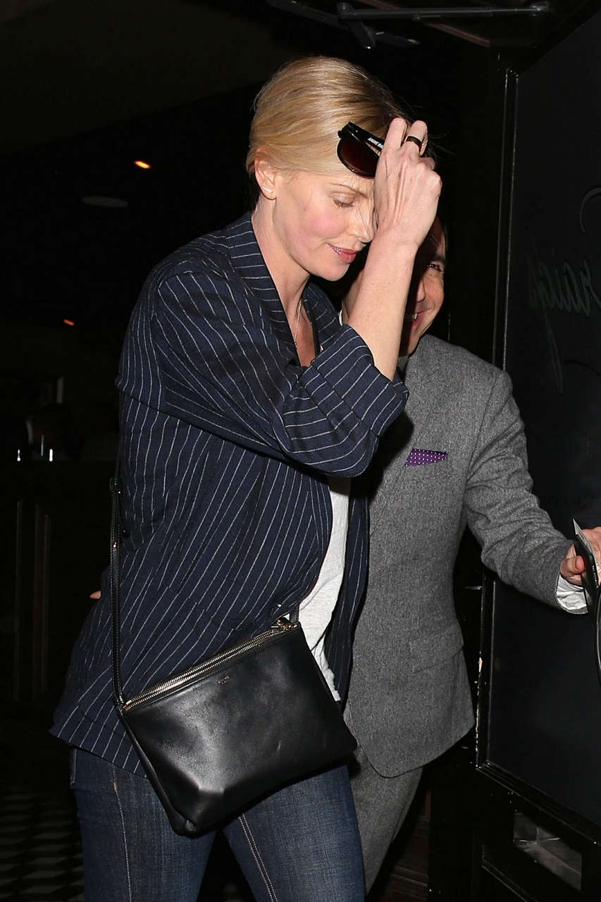 Charlize Theron Arrives Craigs Restaurant West Hollywood