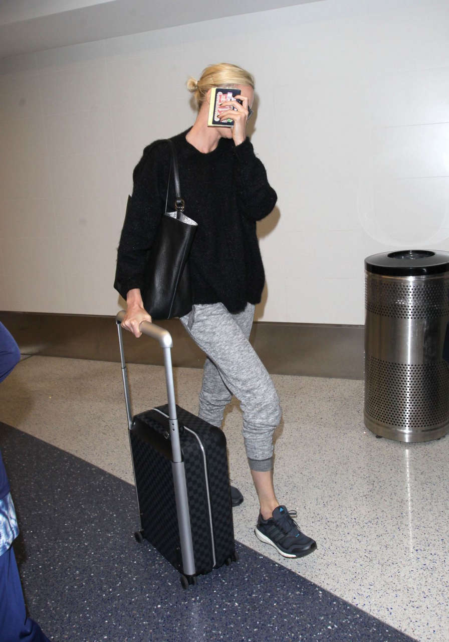 Charlize Theron Lax Airport Los Angeles