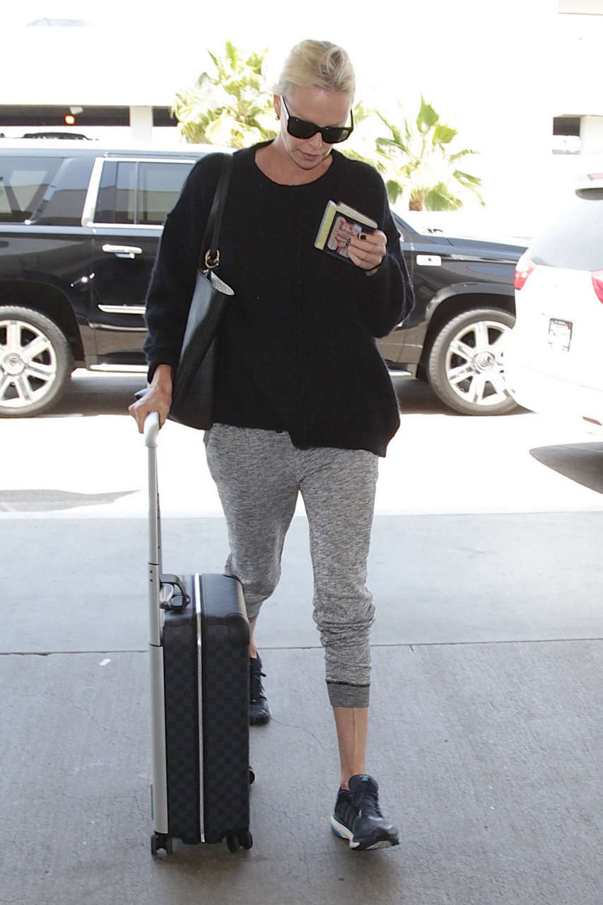 Charlize Theron Lax Airport Los Angeles