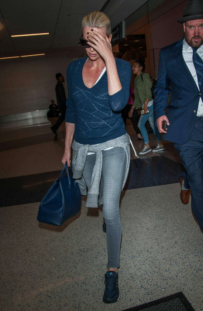 Charlize Theron Los Angeles International Airport