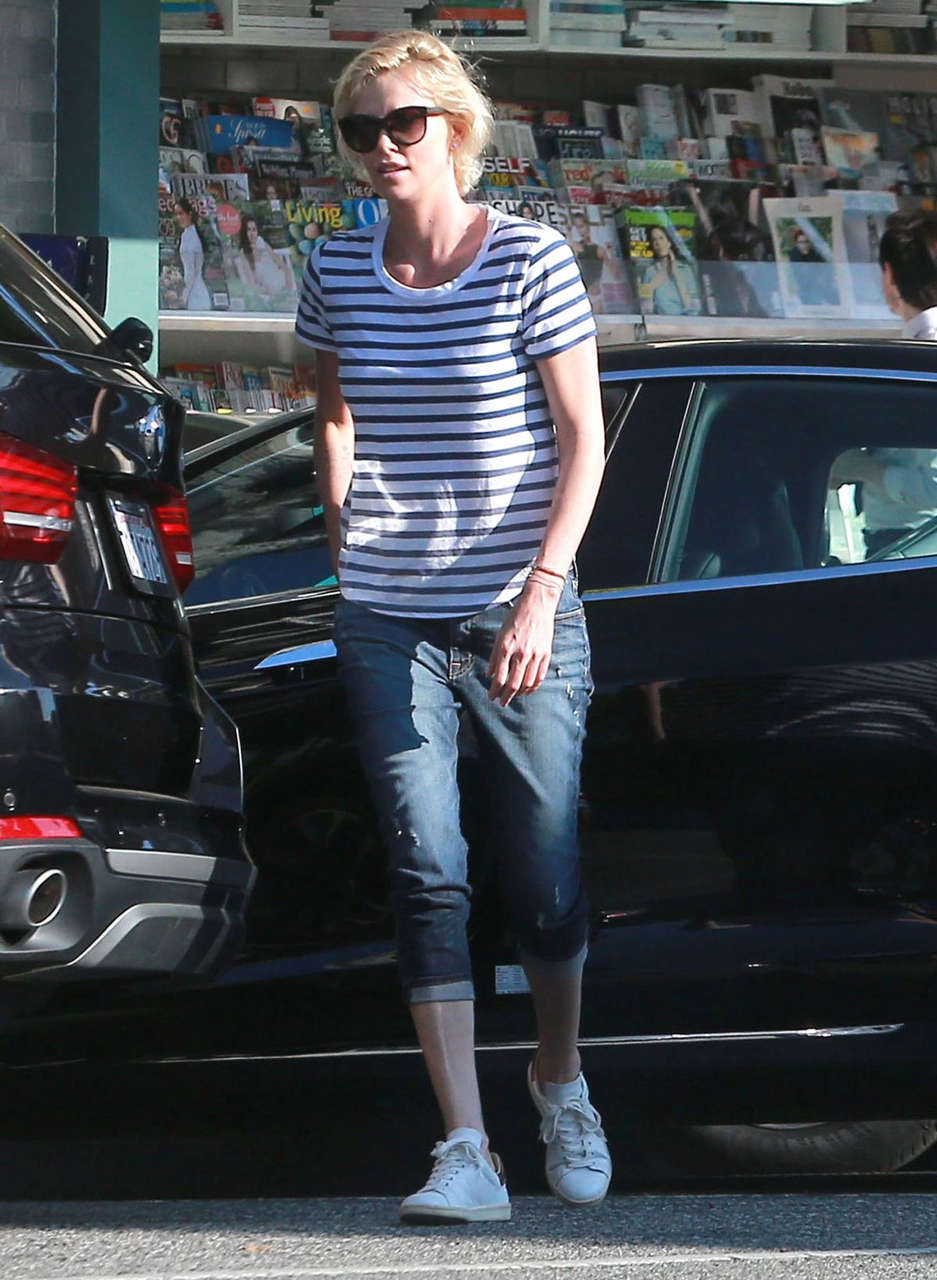 Charlize Theron Out About Hollywood