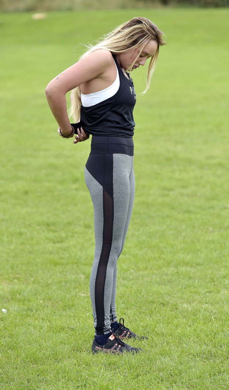 Charlotte Crosby Workout Hear To Her Home Newcastle