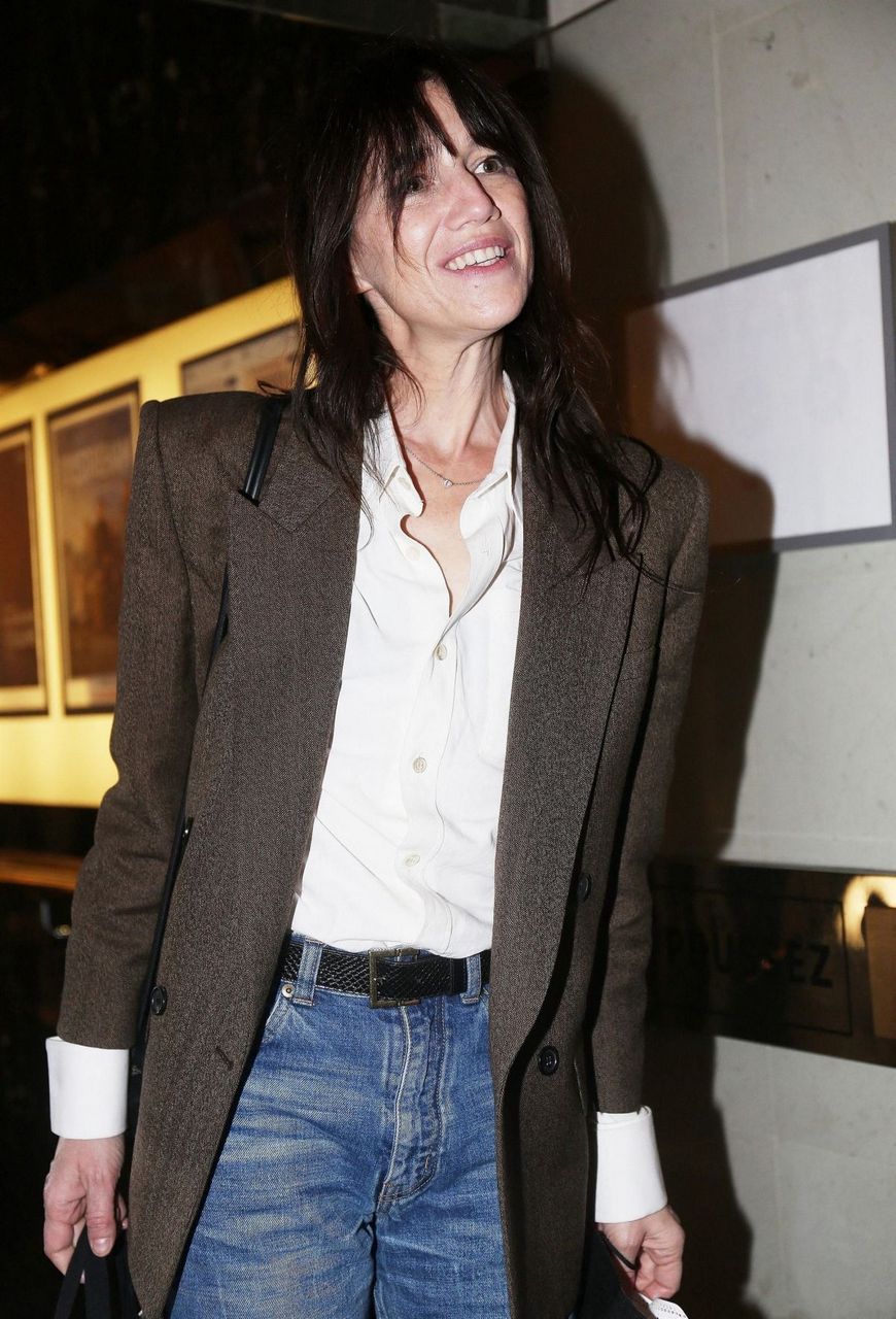 Charlotte Gainsbourg Arrives Presentation Of Her Documtary Jane By Charlotte Le Balzac Cinema Paris