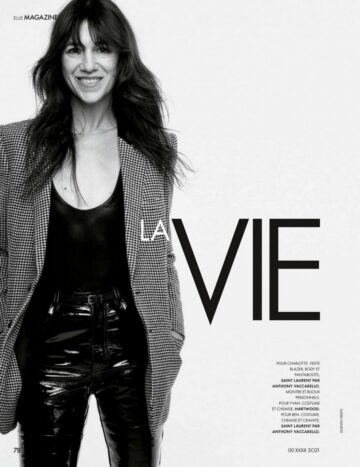 Charlotte Gainsbourgh Elle Magazine France November