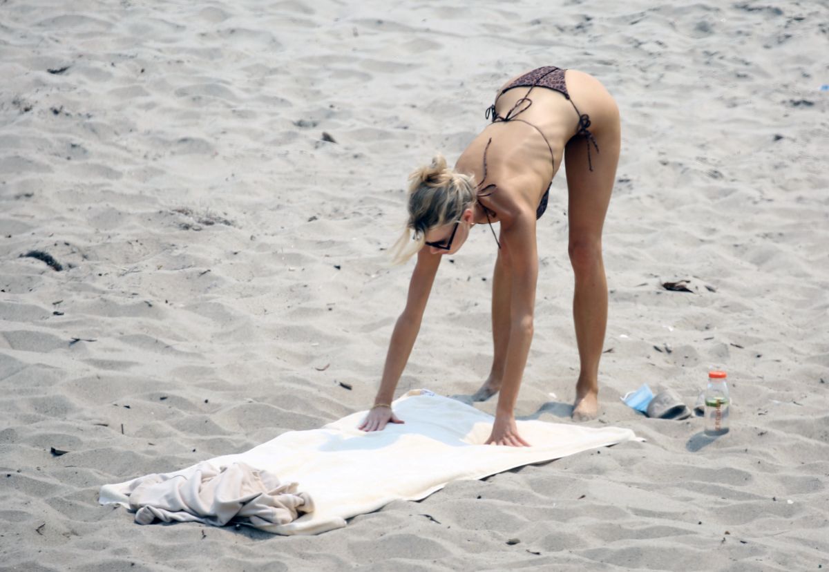 Charlotte Mckinney Bikini Beach Malibu