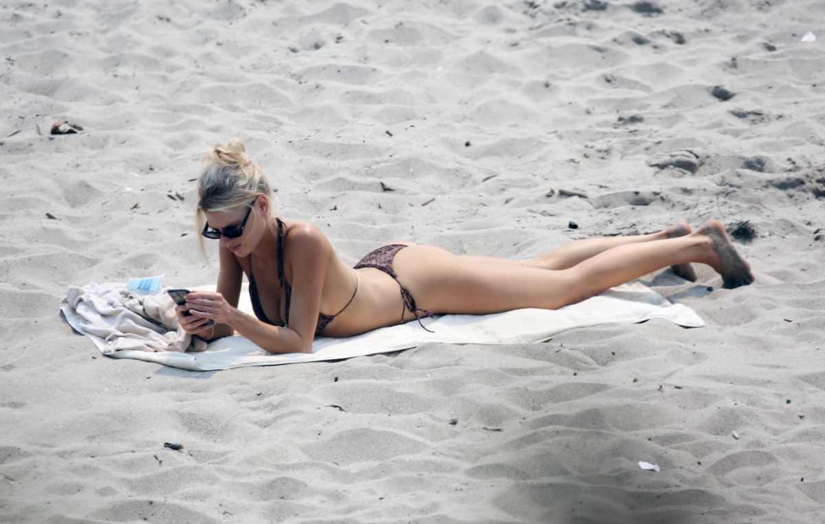 Charlotte Mckinney Bikini Beach Malibu