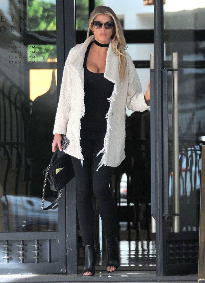 Charlotte Mckinney Out About Beverly Hills