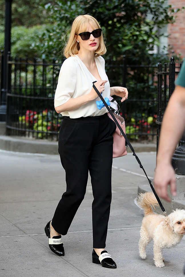 Chastains Jessica Chastain On Set Of A Most