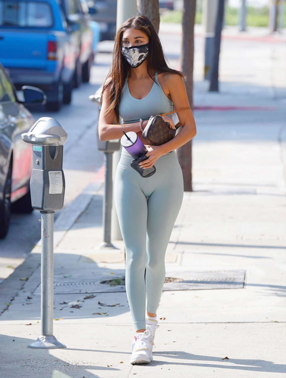 Chatel Jeffries Tights Arrives Gym West Hollywood