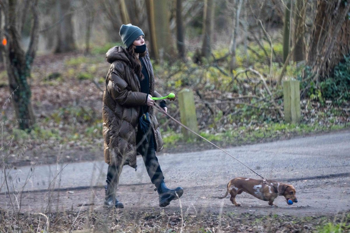 Cheryl Cole Out With Her Dog Hertfordshire