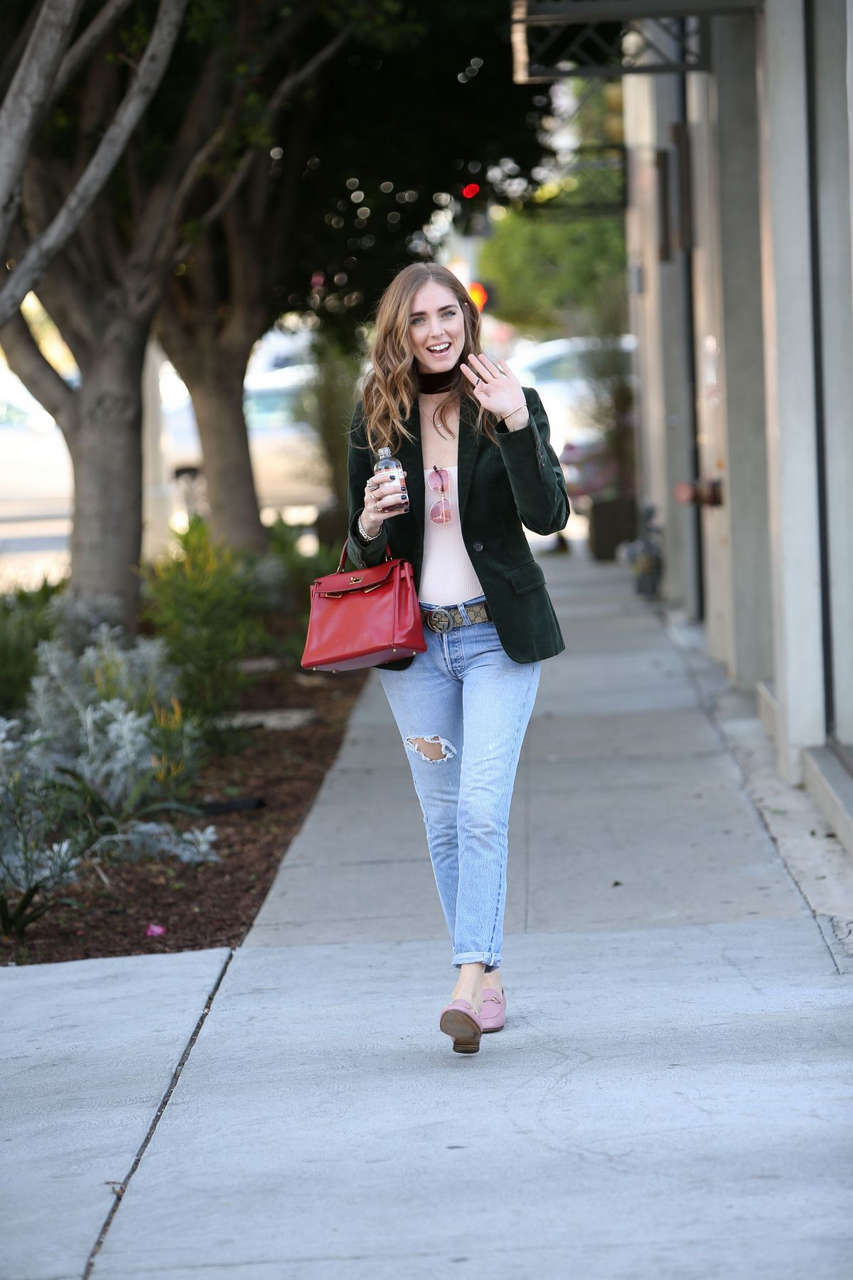 Chiara Ferragni Out About West Hollywood