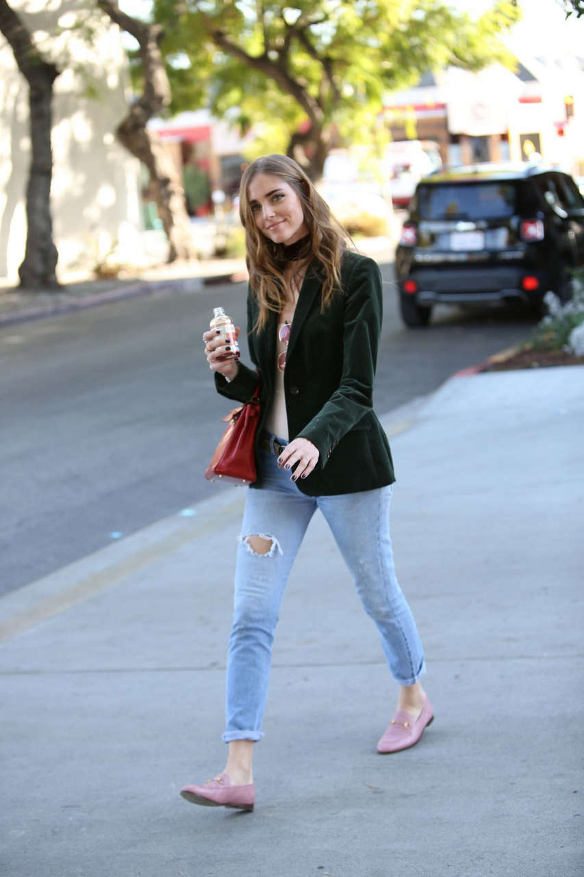 Chiara Ferragni Out About West Hollywood