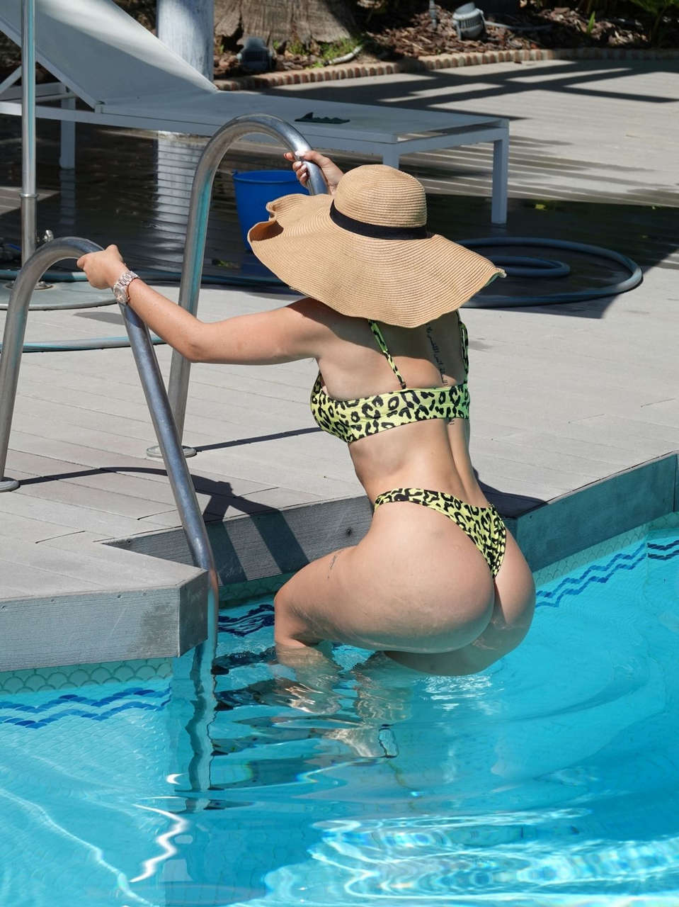 Chloe Ferry Bikini Pool Marbella