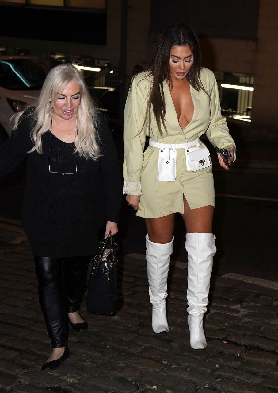 Chloe Ferry Out With Her Family For Dinner Rio Brazilian Steak House Newcastle
