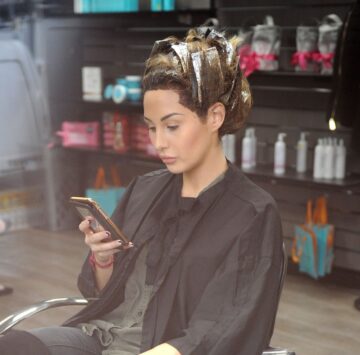 Chloe Goofman Arrives Zest Hair Salon Liverpool
