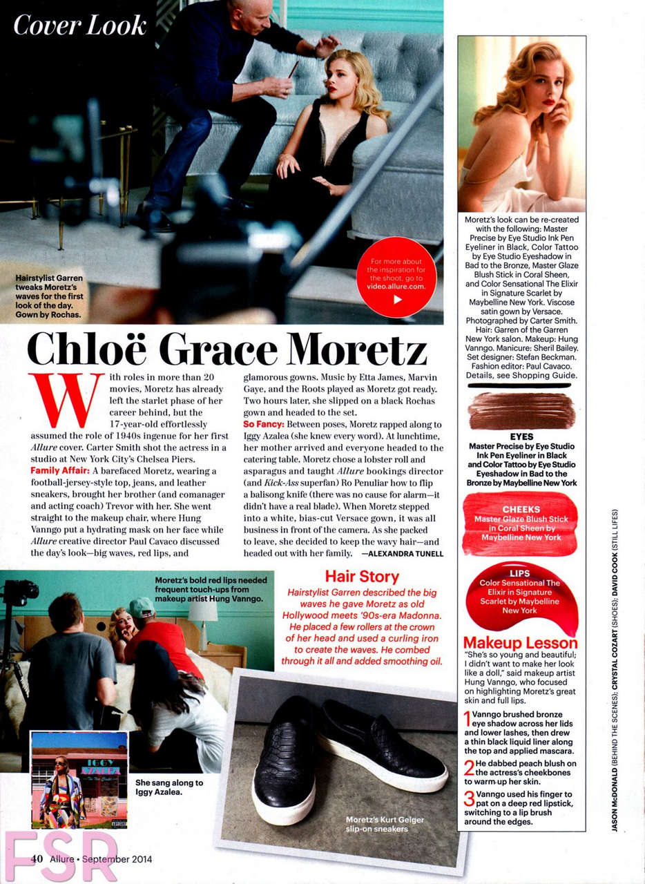 Chloe Moretz Allure Magazine September 2014 Issue