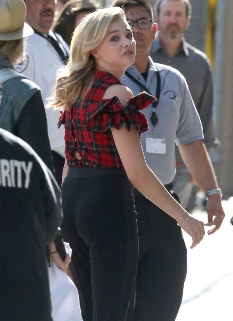 Chloe Moretz Arrives Jimmy Kimmel Live Hollywood