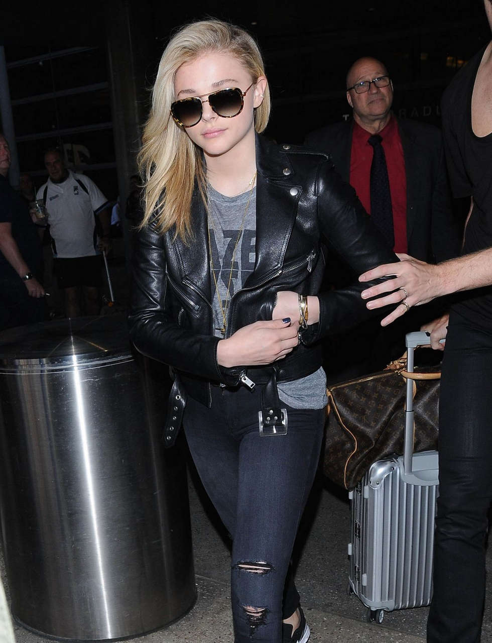 Chloe Moretz Arrives Los Angeles International Airport