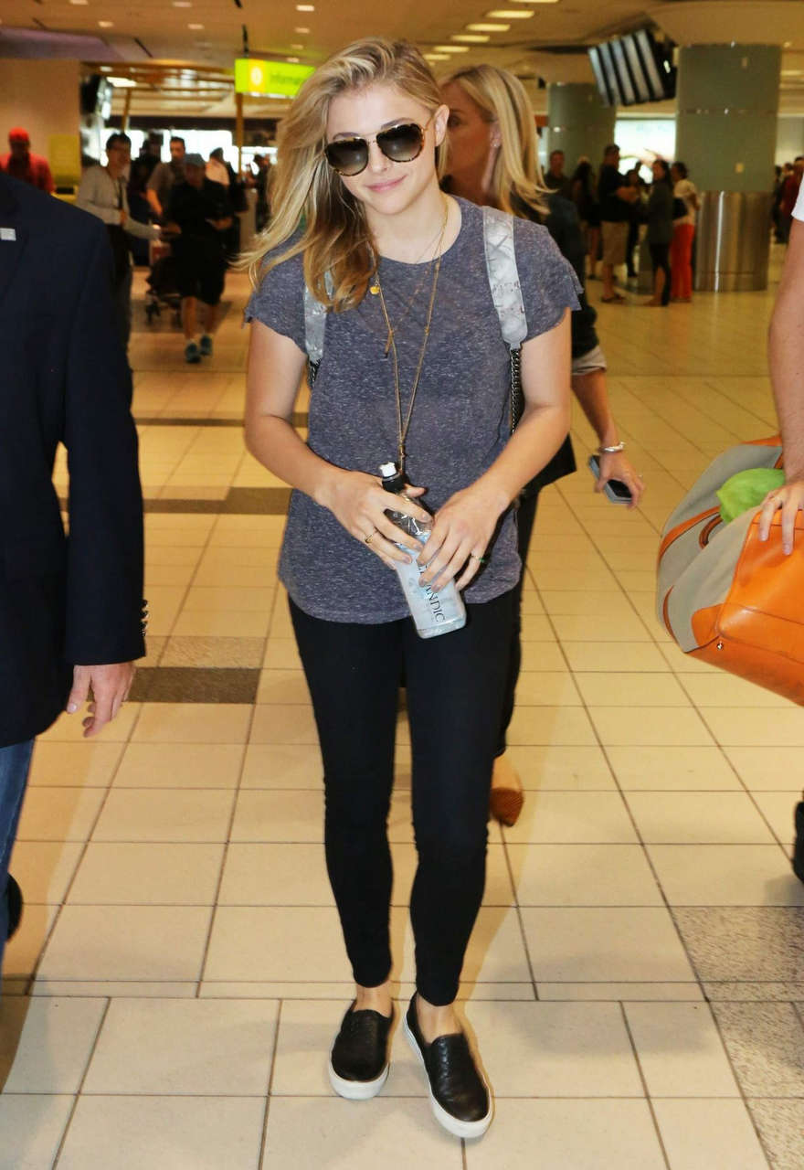 Chloe Moretz Arrives Pearson International Airport Toronto