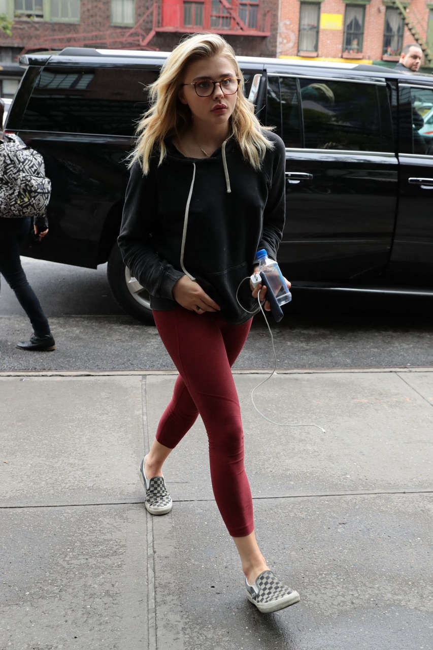 Chloe Moretz Leaves Bowery Hotel New York