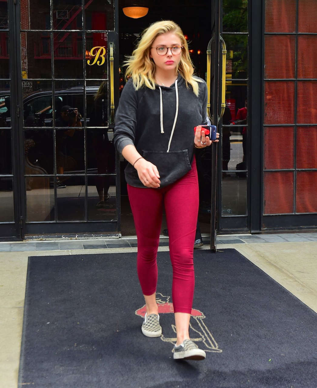 Chloe Moretz Leaves Bowery Hotel New York