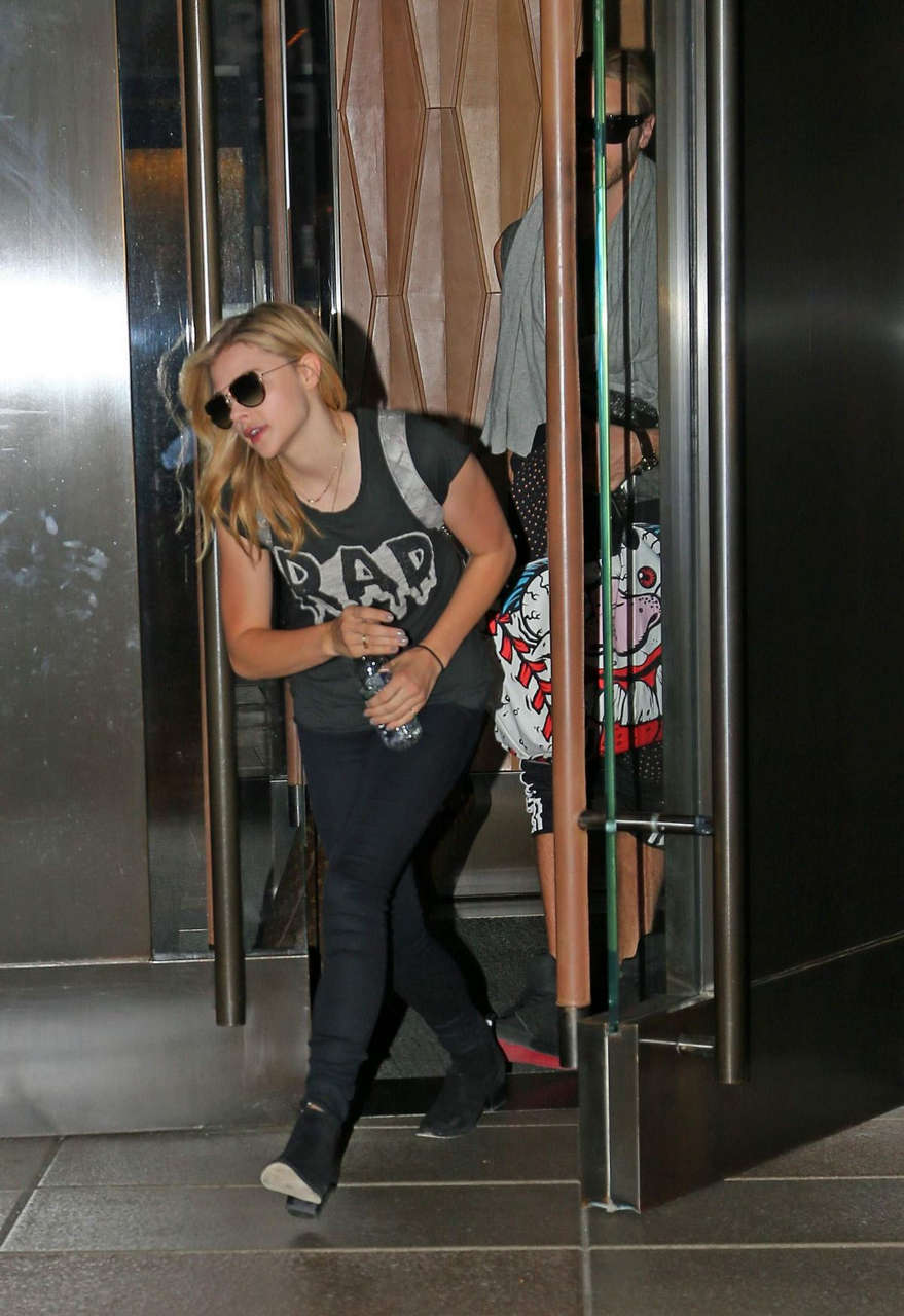 Chloe Moretz Leaves Her Hotel New York