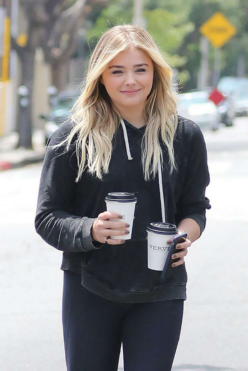 Chloe Moretz Out For Coffe Los Angeles